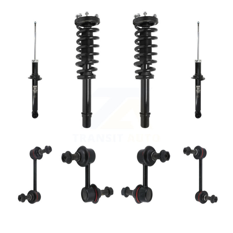 Transit Auto KSS-107643 Suspension Strut and Coil Spring Assembly for 2007-2008 Acura TL - Front and Rear