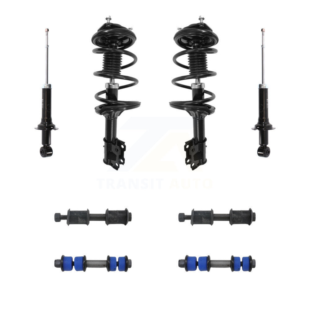 Transit Auto KSS-107648 Suspension Strut and Coil Spring Assembly for 2002-2005 Mitsubishi Lancer - Front and Rear