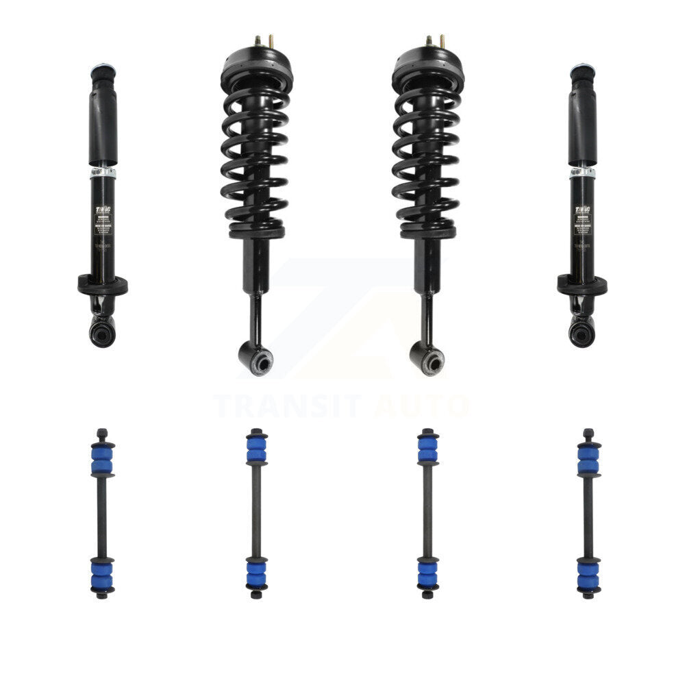 Transit Auto KSS-107649 Suspension Strut and Coil Spring Assembly for 2006-2010 Ford Explorer, Mercury Mountaineer - Front and Rear