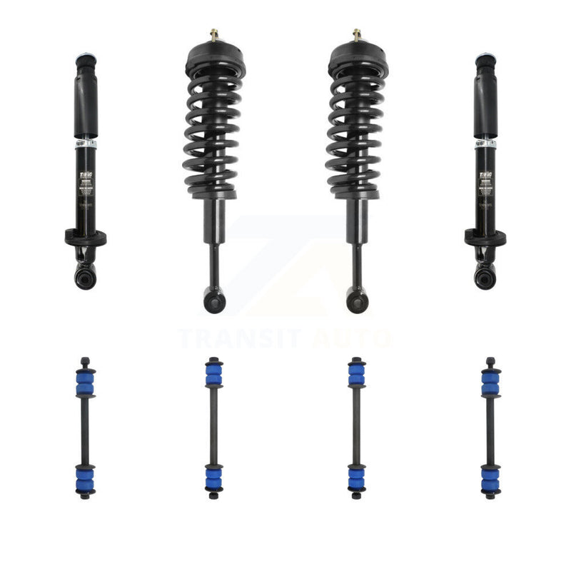 Transit Auto KSS-107653 Suspension Strut and Coil Spring Assembly for 2007-2010 Ford Explorer Sport Trac - Front and Rear