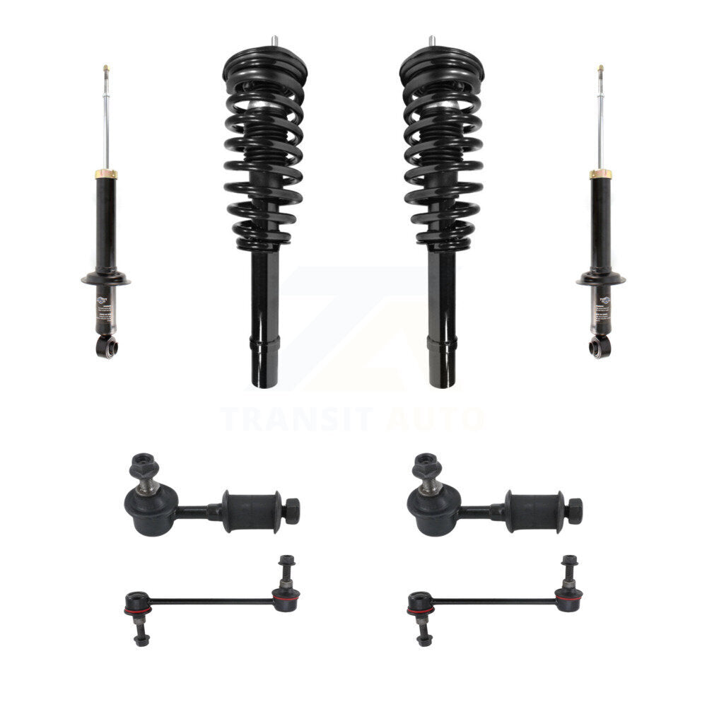 Transit Auto KSS-107657 Suspension Strut and Coil Spring Assembly for 2001-2005 Hyundai Sonata, Kia Optima, Kia Magentis - Front and Rear