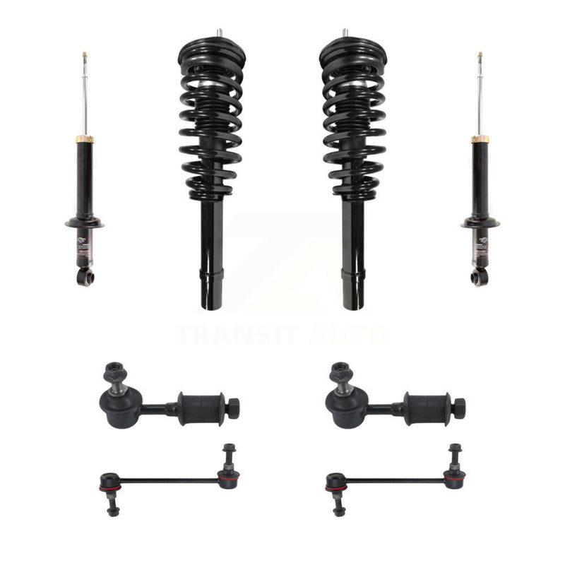 Transit Auto KSS-107657 Suspension Strut and Coil Spring Assembly for 2001-2005 Hyundai Sonata, Kia Optima, Kia Magentis - Front and Rear