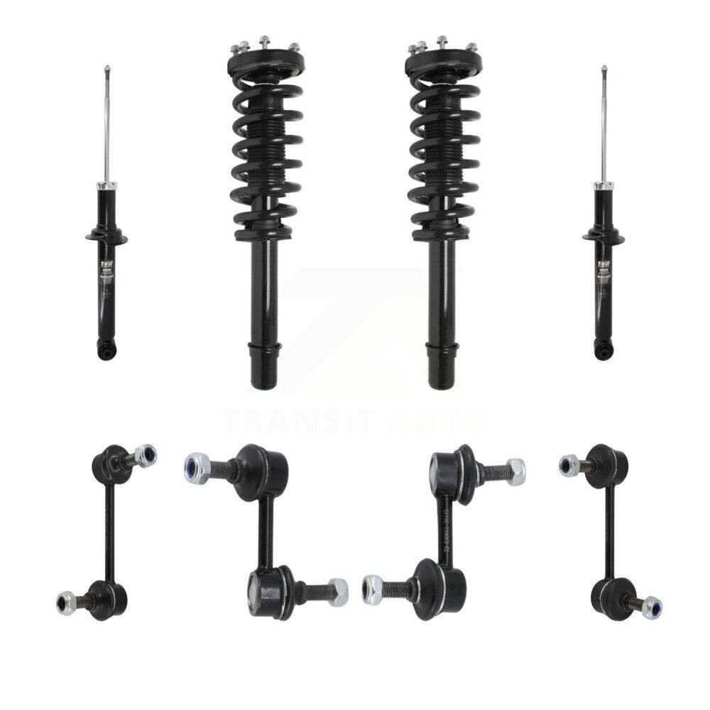 Transit Auto KSS-107658 Suspension Strut and Coil Spring Assembly for 2004-2006 Acura TL - Front and Rear