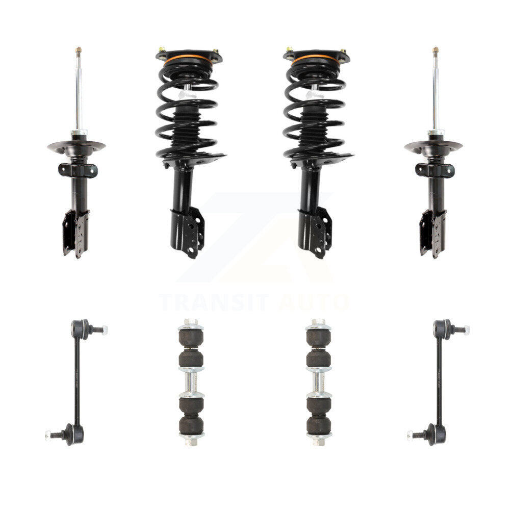 Transit Auto KSS-107659 Suspension Strut and Coil Spring Assembly for 2006-2011 Chevrolet Impala - Front and Rear