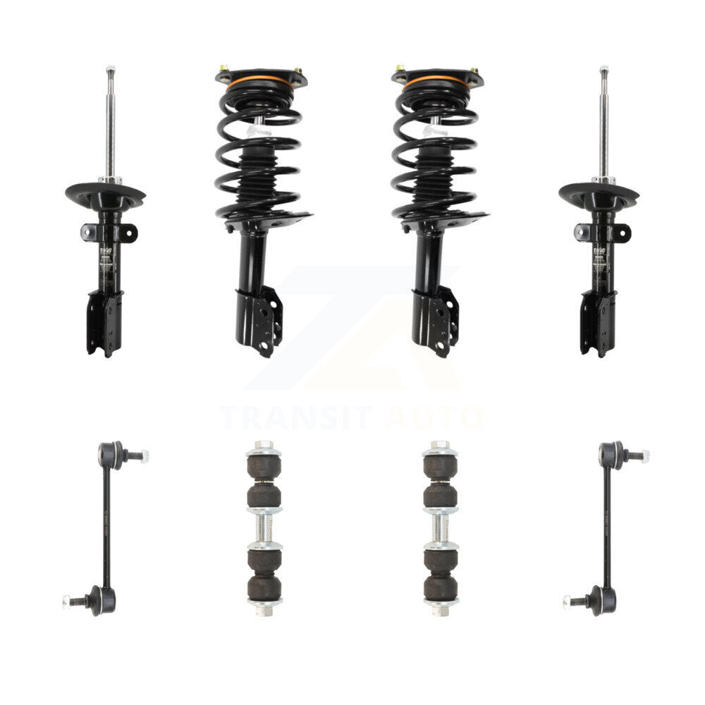 Transit Auto KSS-107660 Suspension Strut and Coil Spring Assembly for 2006-2011 Chevrolet Impala - Front and Rear