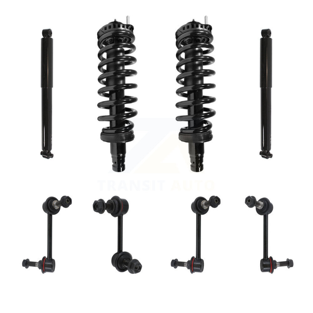 Transit Auto KSS-107667 Suspension Strut and Coil Spring Assembly for 2004-2008 Chevrolet Trailblazer, Chevrolet Trailblazer EXT and More - Front and Rear