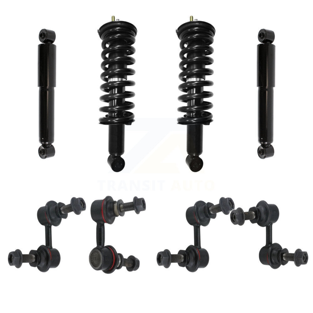Transit Auto KSS-107668 Suspension Strut and Coil Spring Assembly for 2005-2012 Nissan Pathfinder - Front and Rear