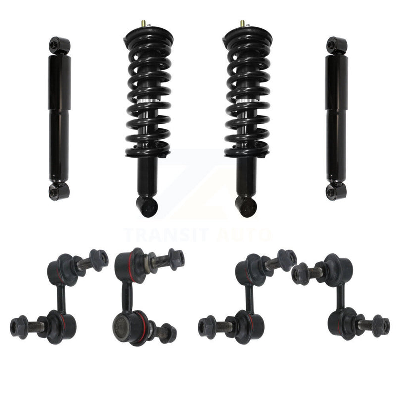 Transit Auto KSS-107668 Suspension Strut and Coil Spring Assembly for 2005-2012 Nissan Pathfinder - Front and Rear