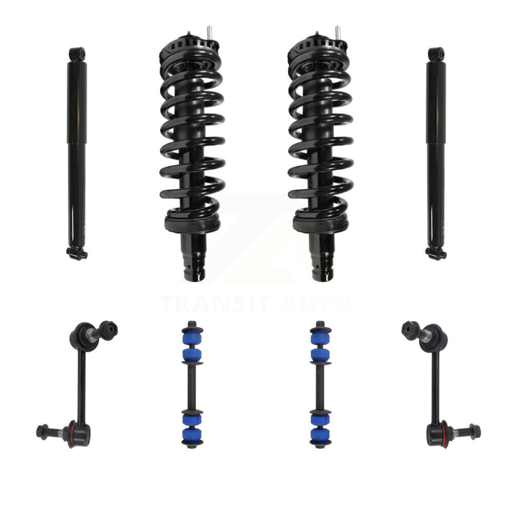 Transit Auto KSS-107669 Suspension Strut and Coil Spring Assembly for 2008-2009 Chevrolet Trailblazer, GMC Envoy - Front and Rear