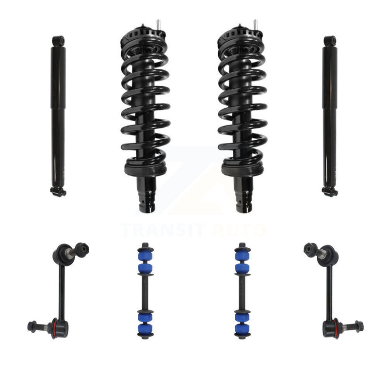 Transit Auto KSS-107669 Suspension Strut and Coil Spring Assembly for 2008-2009 Chevrolet Trailblazer, GMC Envoy - Front and Rear
