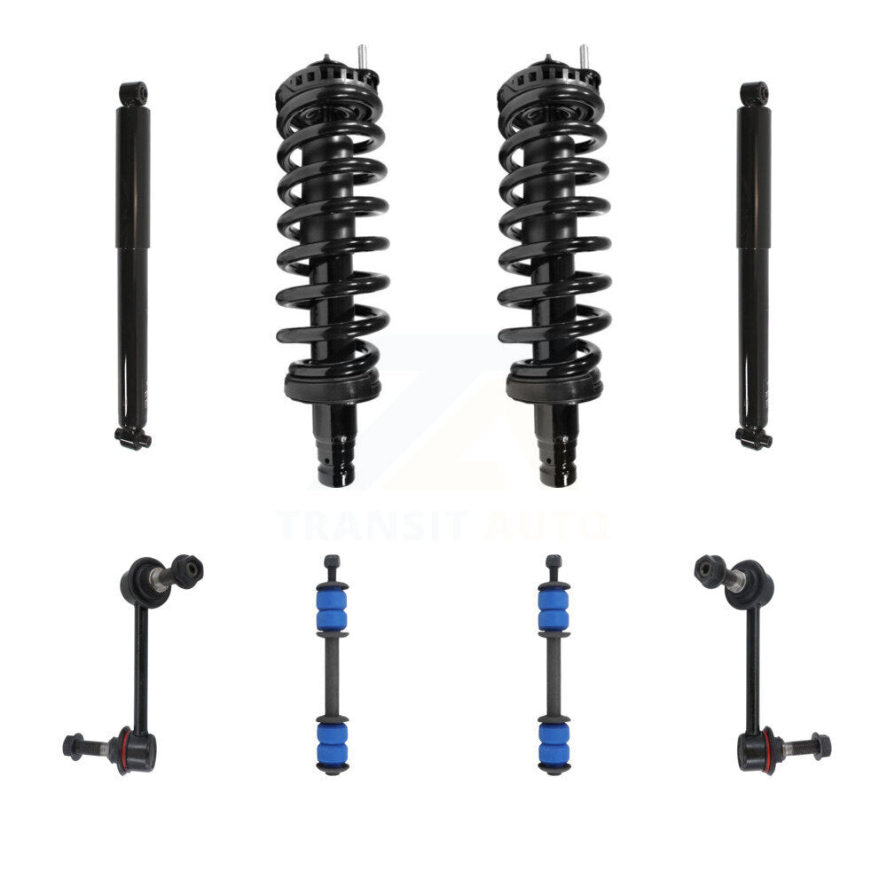 Transit Auto KSS-107670 Suspension Strut and Coil Spring Assembly for 2008-2009 Chevrolet Trailblazer, GMC Envoy - Front and Rear