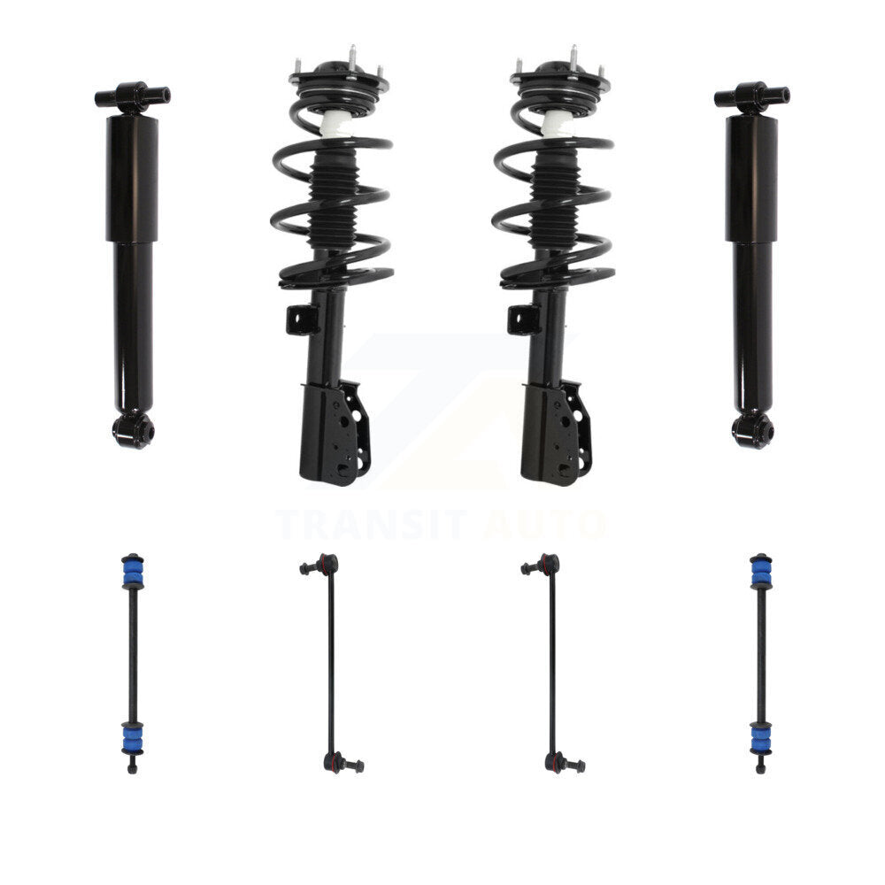 Transit Auto KSS-107671 Suspension Strut and Coil Spring Assembly for 2013-2017 GMC Acadia Limited, Buick Enclave and More - Front and Rear