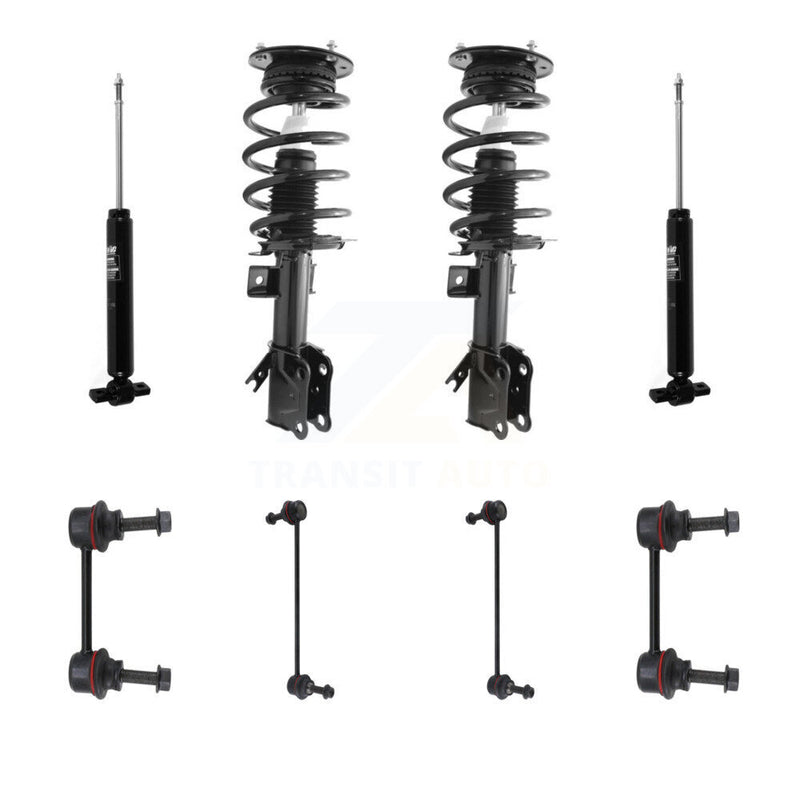 Transit Auto KSS-107673 Suspension Strut and Coil Spring Assembly for 2013-2020 Ford Fusion - Front and Rear