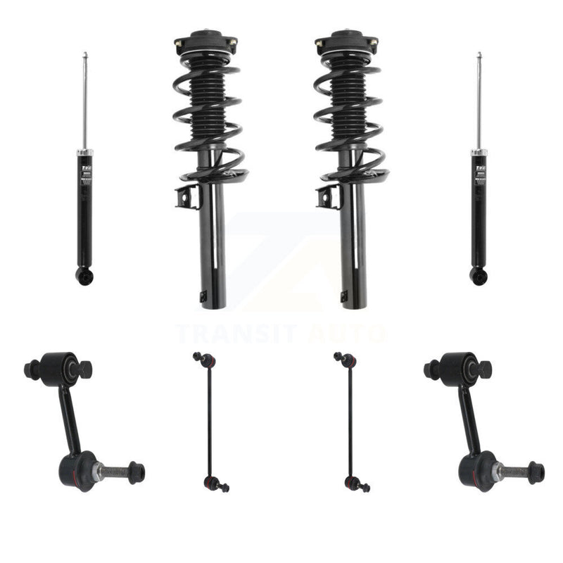 Transit Auto KSS-107676 Suspension Strut and Coil Spring Assembly for 2009-2018 Volkswagen Tiguan Limited, Volkswagen Tiguan - Front and Rear