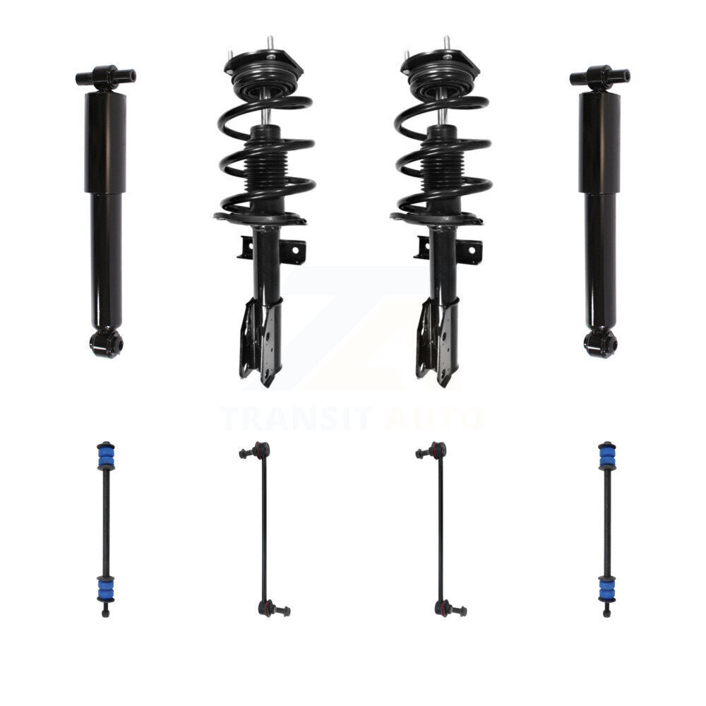 Transit Auto KSS-107678 Suspension Strut and Coil Spring Assembly for 2007-2012 Chevrolet Traverse, Buick Enclave and More - Front and Rear