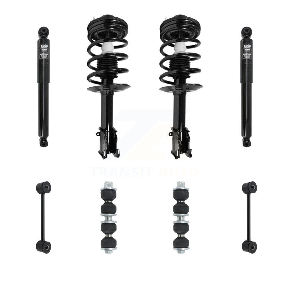 Transit Auto KSS-107683 Suspension Strut and Coil Spring Assembly for 2001-2010 Chrysler PT Cruiser - Front and Rear