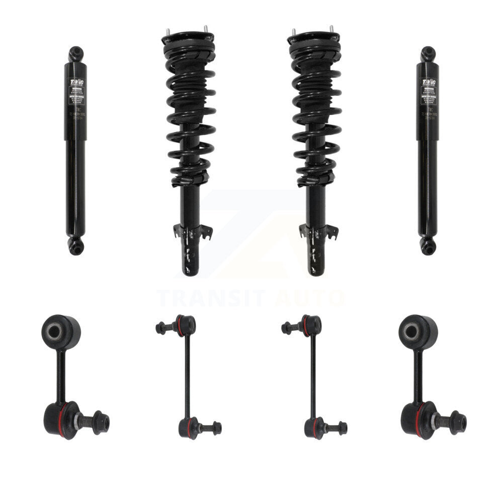 Transit Auto KSS-107685 Suspension Strut and Coil Spring Assembly for 2010-2012 Ford Fusion, Mercury Milan - Front and Rear