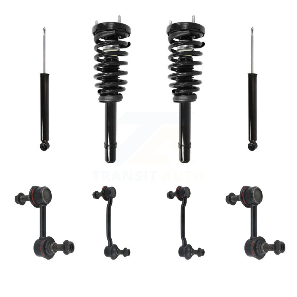 Transit Auto KSS-107687 Suspension Strut and Coil Spring Assembly for 2006-2011 Hyundai Azera, Hyundai Sonata - Front and Rear
