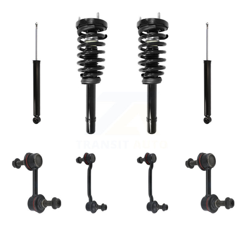 Transit Auto KSS-107687 Suspension Strut and Coil Spring Assembly for 2006-2011 Hyundai Azera, Hyundai Sonata - Front and Rear