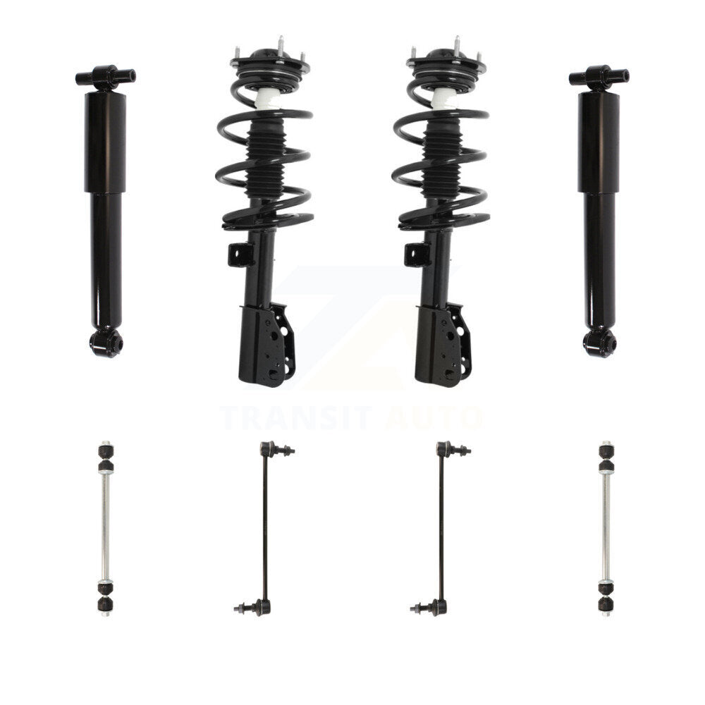 Transit Auto KSS-107693 Suspension Strut and Coil Spring Assembly for 2013-2017 GMC Acadia Limited, Buick Enclave and More - Front and Rear