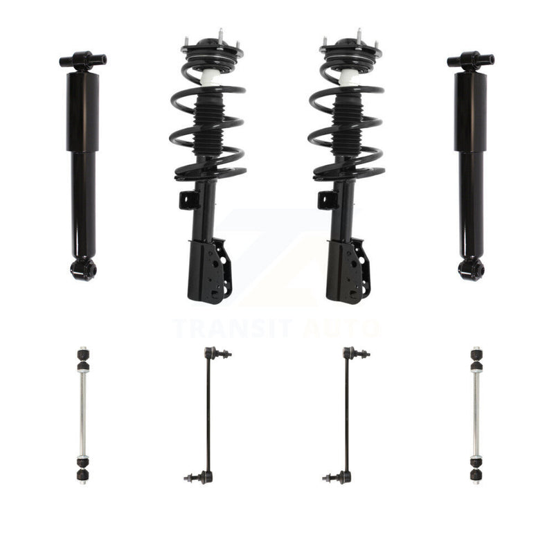 Transit Auto KSS-107693 Suspension Strut and Coil Spring Assembly for 2013-2017 GMC Acadia Limited, Buick Enclave and More - Front and Rear
