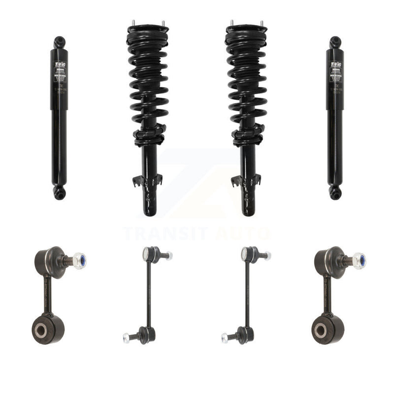Transit Auto KSS-107695 Suspension Strut and Coil Spring Assembly for 2009-2012 Ford Fusion, Lincoln MKZ, Mercury Milan - Front and Rear