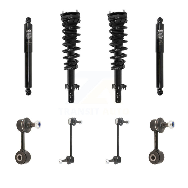 Transit Auto KSS-107696 Suspension Strut and Coil Spring Assembly for 2010-2012 Ford Fusion, Mercury Milan - Front and Rear