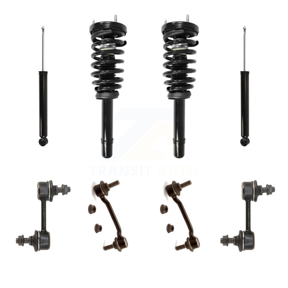 Transit Auto KSS-107697 Suspension Strut and Coil Spring Assembly for 2006-2011 Hyundai Azera, Hyundai Sonata - Front and Rear