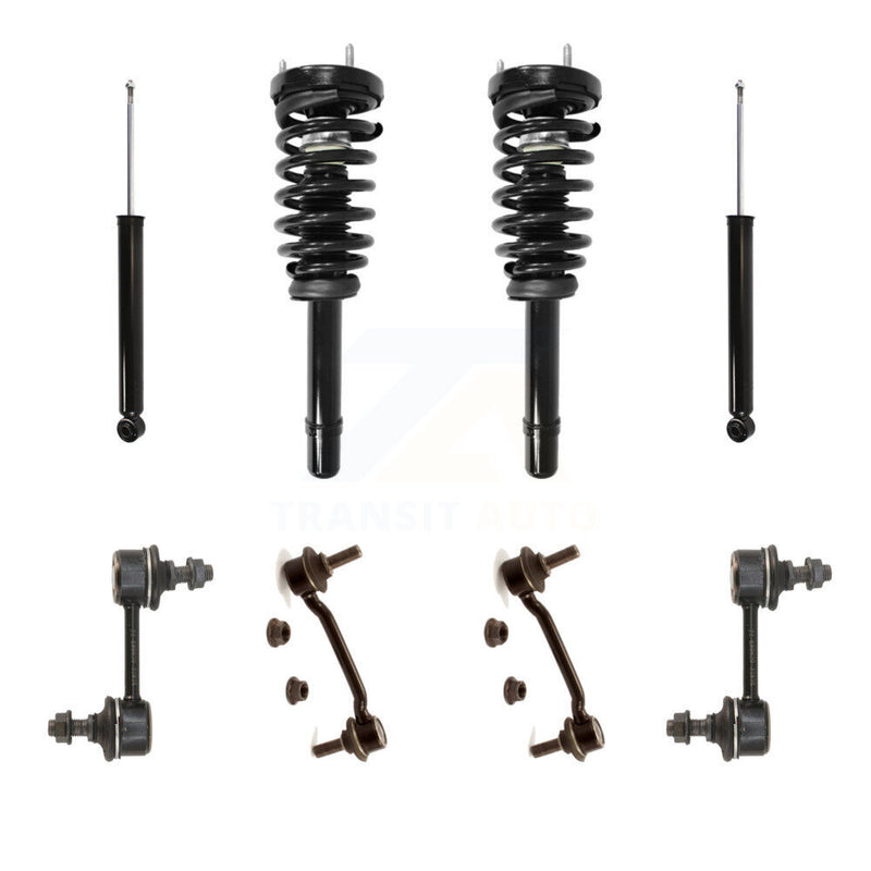 Transit Auto KSS-107697 Suspension Strut and Coil Spring Assembly for 2006-2011 Hyundai Azera, Hyundai Sonata - Front and Rear