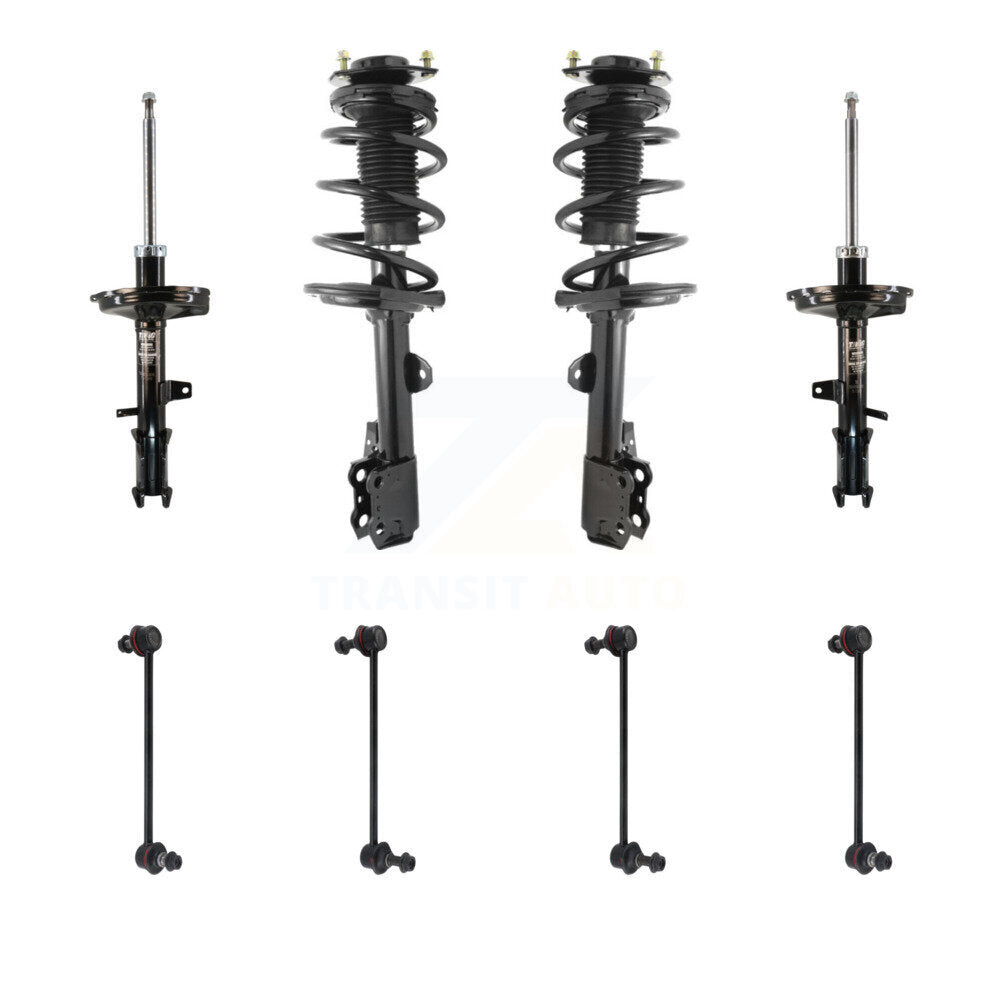 Transit Auto KSS-107698 Suspension Strut and Coil Spring Assembly for 2009-2015 Toyota Venza - Front and Rear