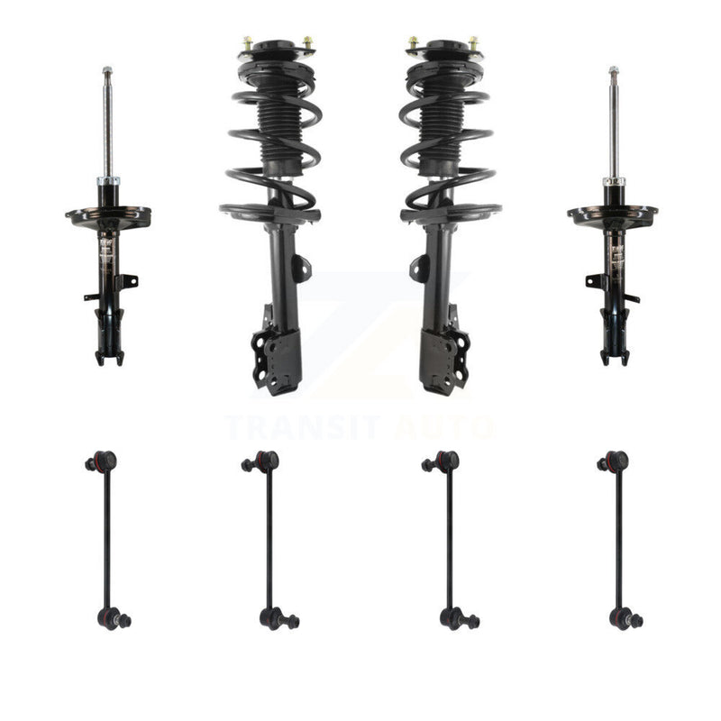 Transit Auto KSS-107698 Suspension Strut and Coil Spring Assembly for 2009-2015 Toyota Venza - Front and Rear