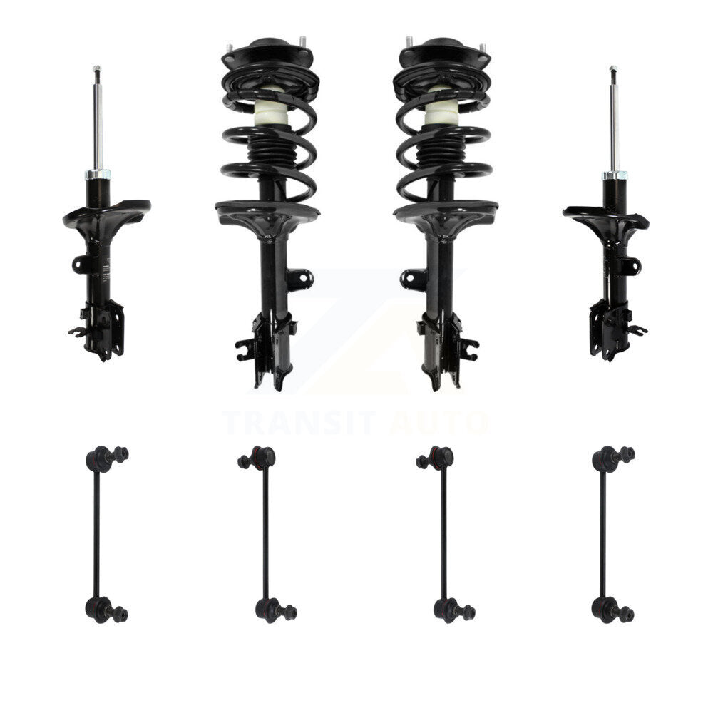 Transit Auto KSS-107701 Suspension Strut and Coil Spring Assembly for 2005-2010 Hyundai Tucson, Kia Sportage - Front and Rear