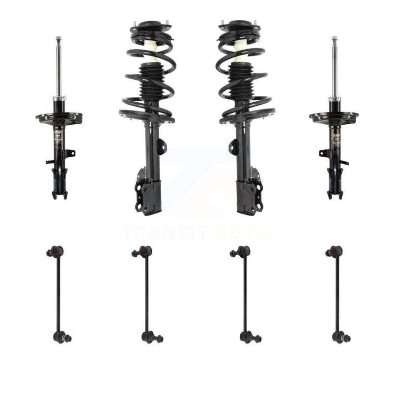 Transit Auto KSS-107704 Suspension Strut and Coil Spring Assembly for 2008-2013 Toyota Highlander - Front and Rear