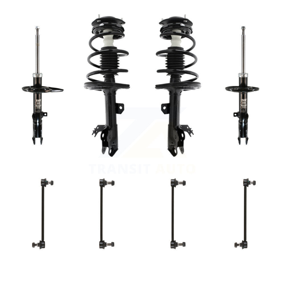 Transit Auto KSS-107709 Suspension Strut and Coil Spring Assembly for 2012-2017 Toyota Camry - Front and Rear