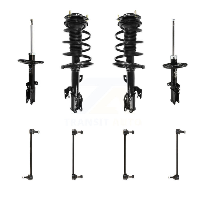 Transit Auto KSS-107710 Suspension Strut and Coil Spring Assembly for 2007-2011 Toyota Camry - Front and Rear