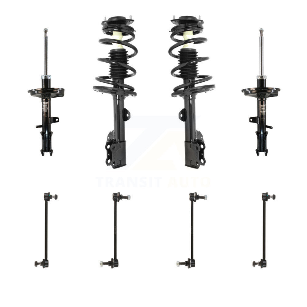 Transit Auto KSS-107711 Suspension Strut and Coil Spring Assembly for 2008-2013 Toyota Highlander - Front and Rear