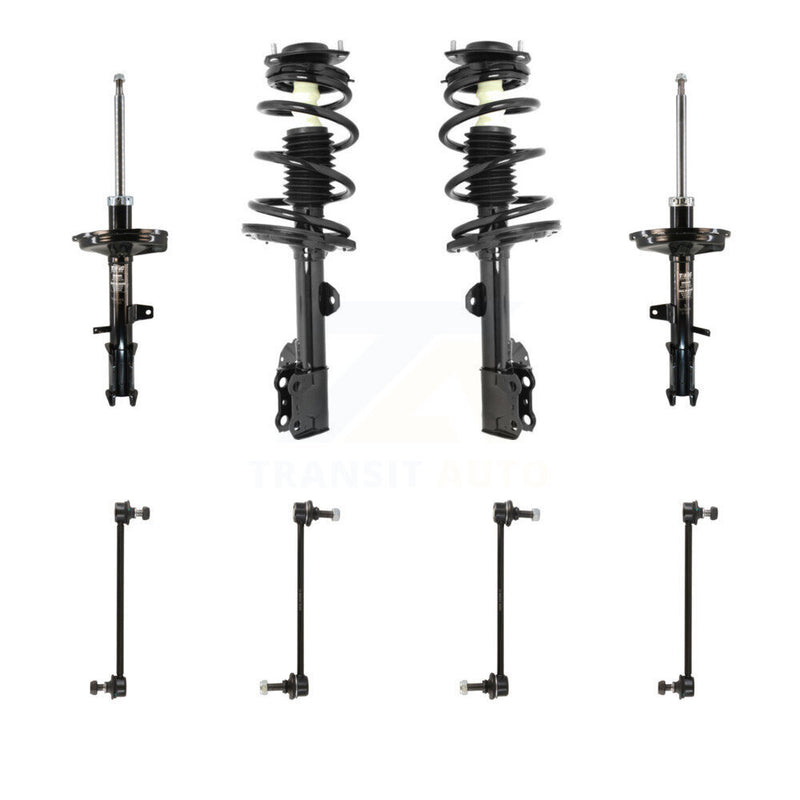 Transit Auto KSS-107711 Suspension Strut and Coil Spring Assembly for 2008-2013 Toyota Highlander - Front and Rear