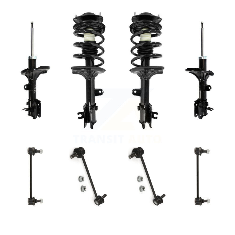 Transit Auto KSS-107718 Suspension Strut and Coil Spring Assembly for 2005-2010 Hyundai Tucson, Kia Sportage - Front and Rear