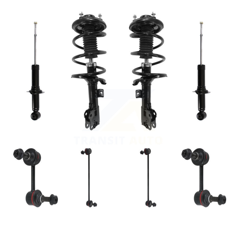Transit Auto KSS-107720 Suspension Strut and Coil Spring Assembly for 2008-2011 Mitsubishi Lancer - Front and Rear