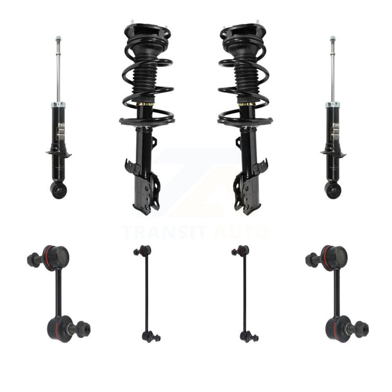 Transit Auto KSS-107726 Suspension Strut and Coil Spring Assembly for 2003-2006 Toyota Corolla - Front and Rear