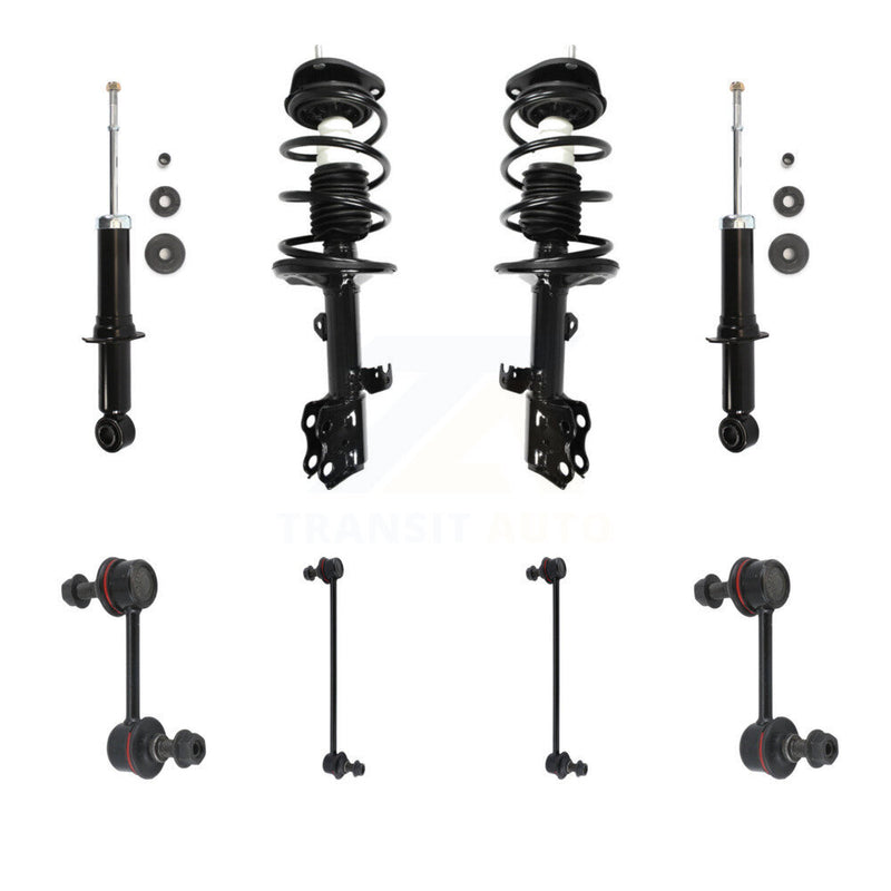 Transit Auto KSS-107727 Suspension Strut and Coil Spring Assembly for 2010 Pontiac Vibe - Front and Rear