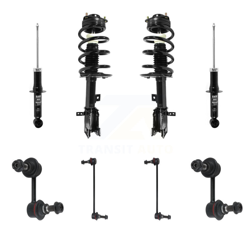 Transit Auto KSS-107729 Suspension Strut and Coil Spring Assembly for 2011-2019 Dodge Journey - Front and Rear