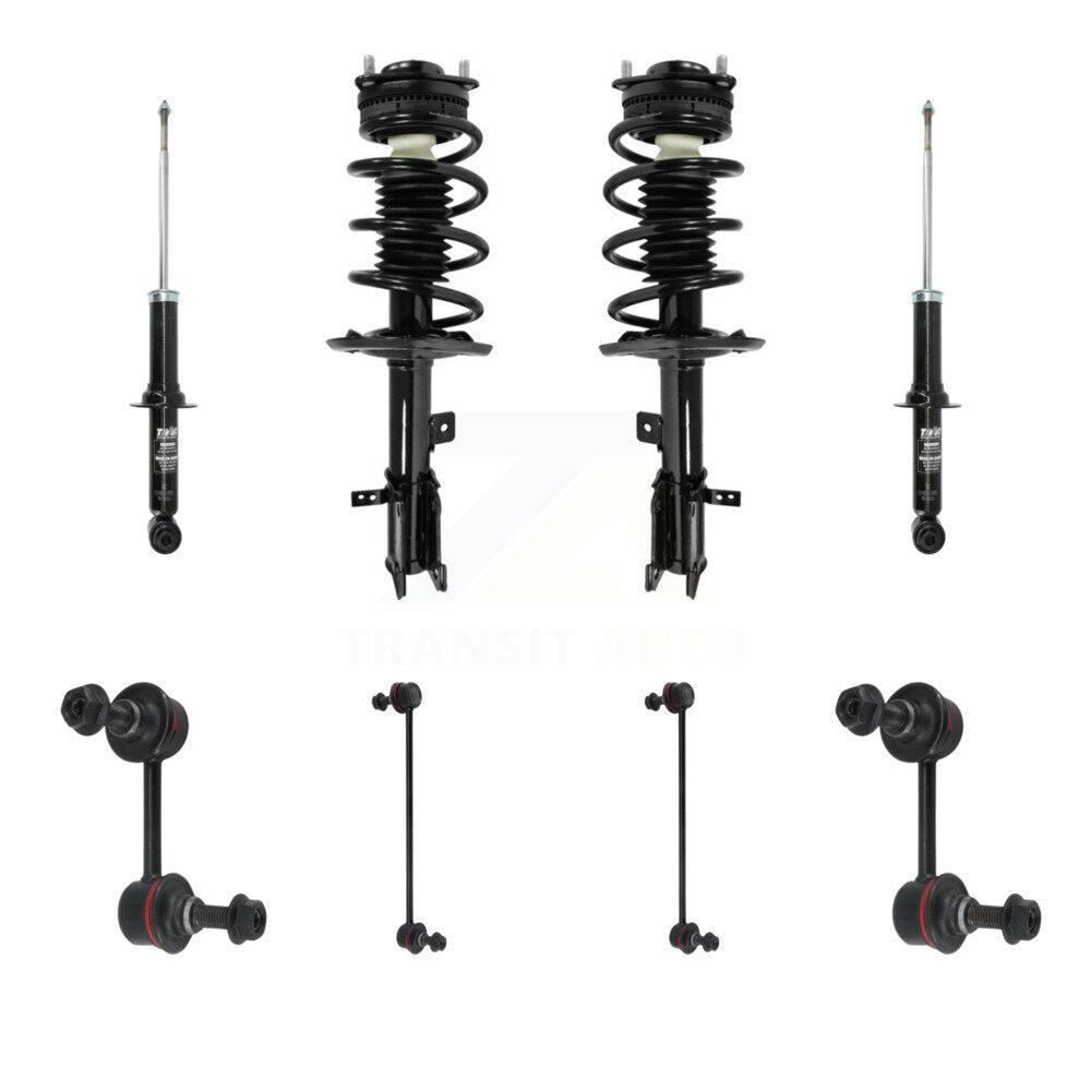 Transit Auto KSS-107730 Suspension Strut and Coil Spring Assembly for 2007-2014 Chrysler 200, Dodge Avenger, Chrysler Sebring - Front and Rear