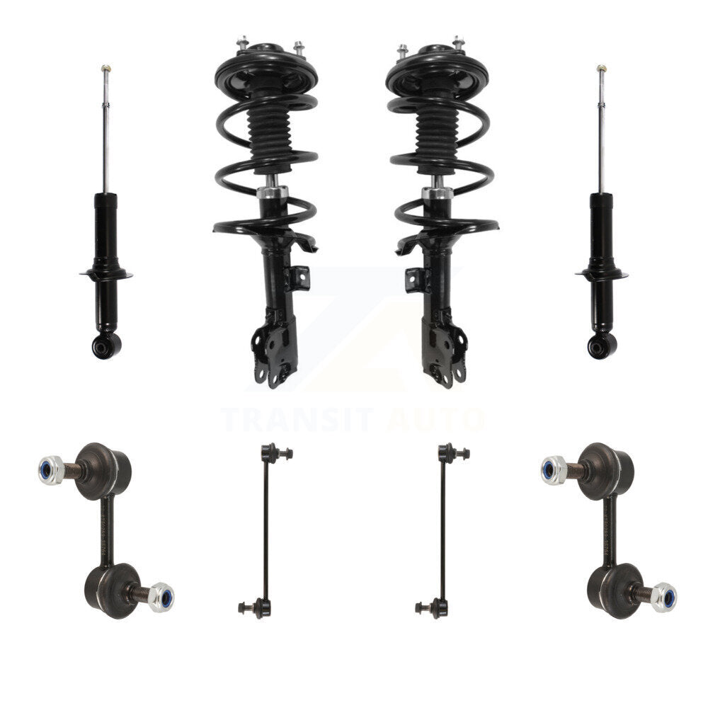 Transit Auto KSS-107734 Suspension Strut and Coil Spring Assembly for 2008-2011 Mitsubishi Lancer - Front and Rear