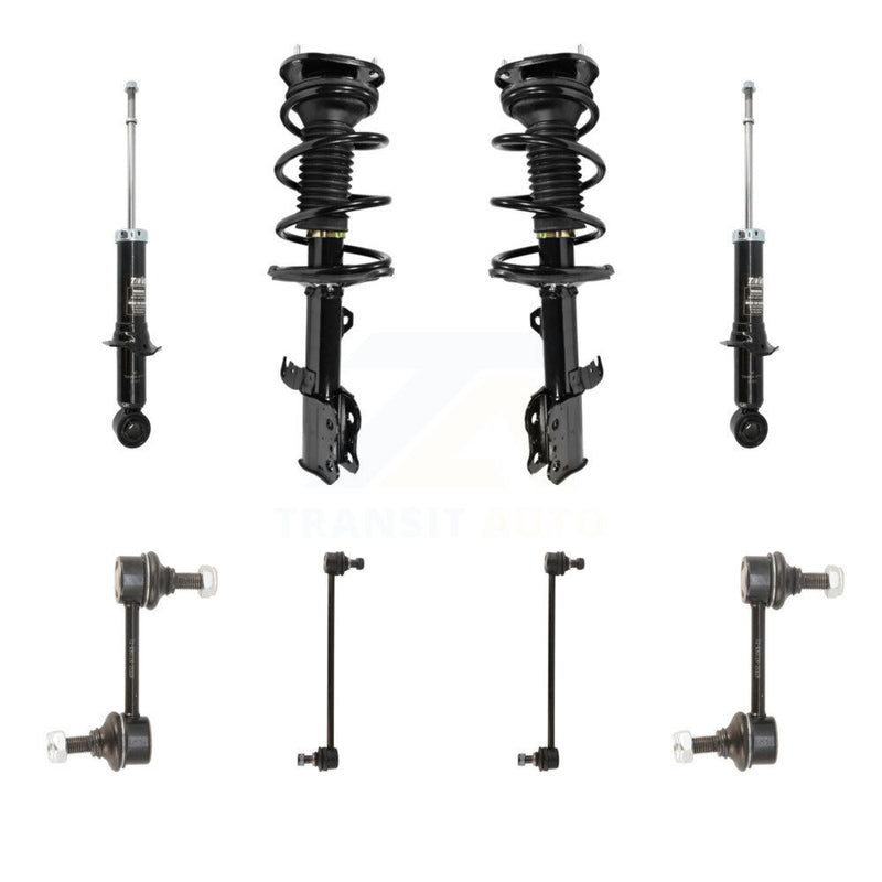 Transit Auto KSS-107735 Suspension Strut and Coil Spring Assembly for 2003-2006 Toyota Corolla - Front and Rear
