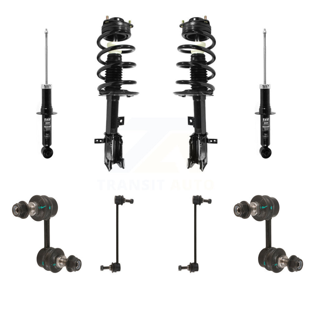 Transit Auto KSS-107737 Suspension Strut and Coil Spring Assembly for 2011-2019 Dodge Journey - Front and Rear