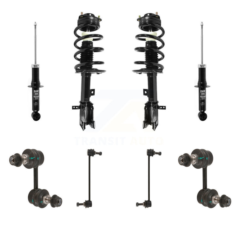Transit Auto KSS-107737 Suspension Strut and Coil Spring Assembly for 2011-2019 Dodge Journey - Front and Rear