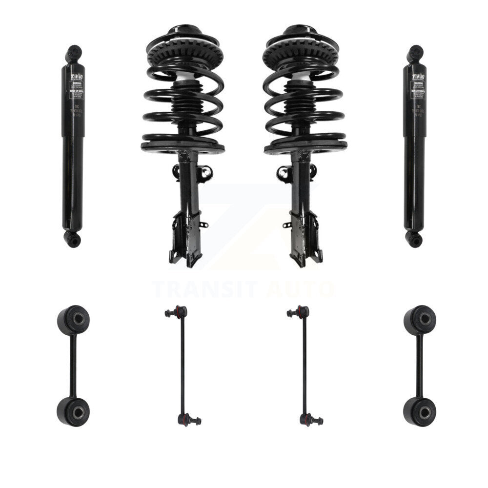 Transit Auto KSS-107738 Suspension Strut and Coil Spring Assembly for 2001-2007 Chrysler Town & Country, Chrysler Voyager, Dodge Caravan - Front and Rear