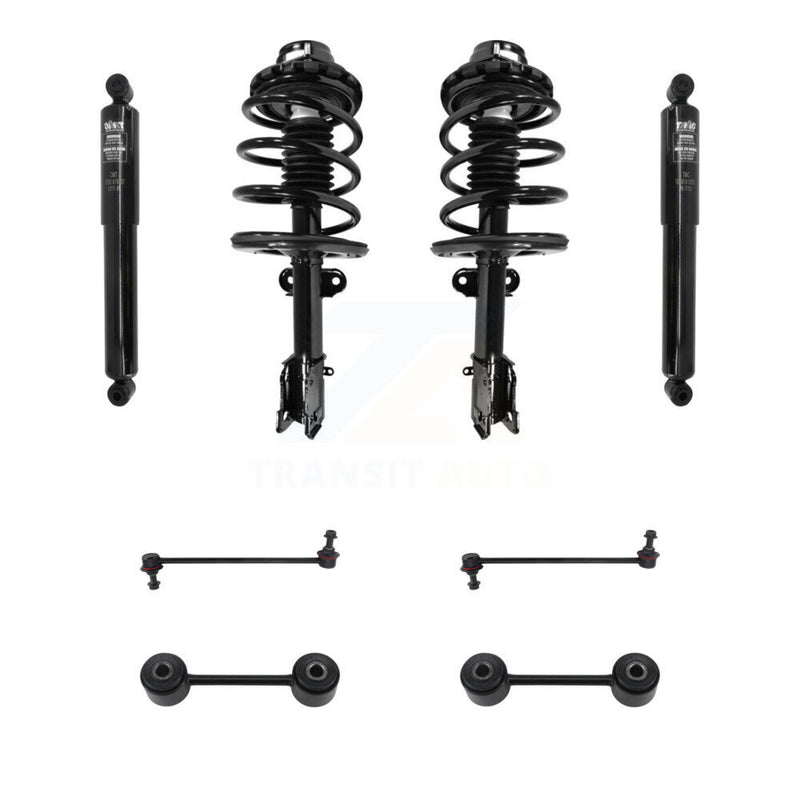 Transit Auto KSS-107739 Suspension Strut and Coil Spring Assembly for 2000 Chrysler Voyager - Front and Rear