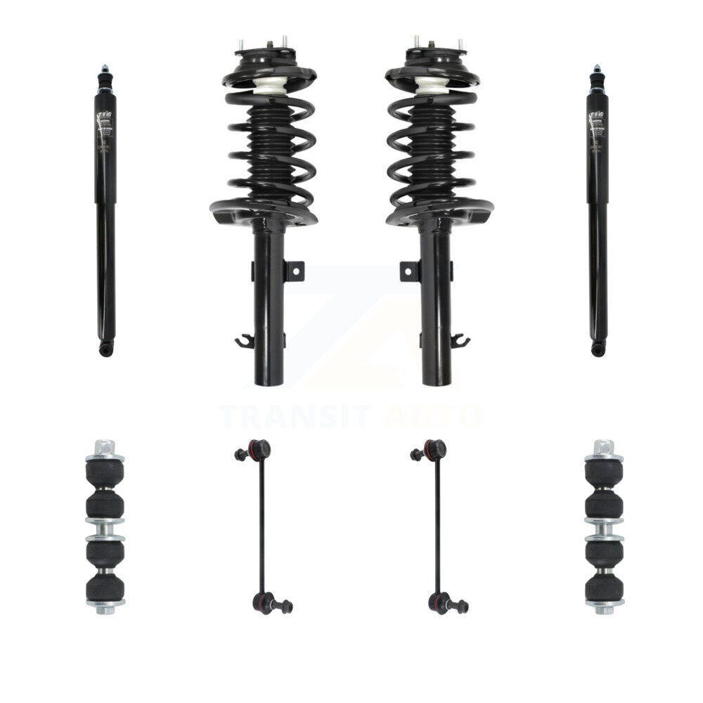 Transit Auto KSS-107750 Suspension Strut and Coil Spring Assembly for 2006-2010 Ford Focus - Front and Rear